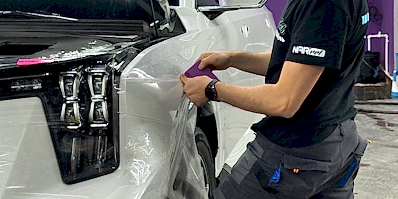 Оклейка антигравийной пленкой